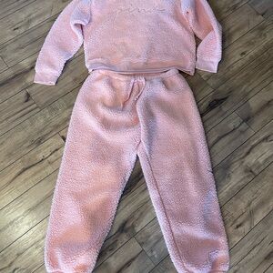 PINK Victoria's Secret Soft Pink Sherpa Set size Large
